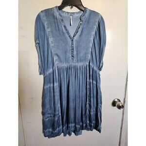 Free People Blue Rowan BohoTunic‎ Kimono Dress XSmall